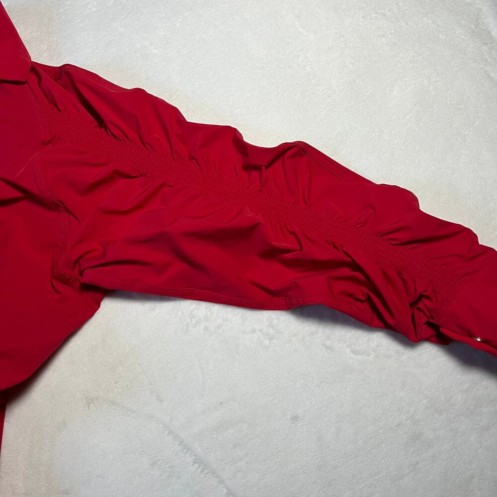 Fabletics Red Drawstring Waist Jacket - Picture 7 of 16